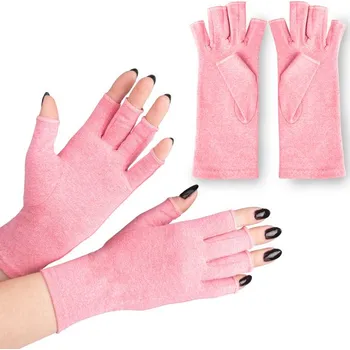 Chránič rukou Kompresní rukavice při bolestech kloubů, růžová