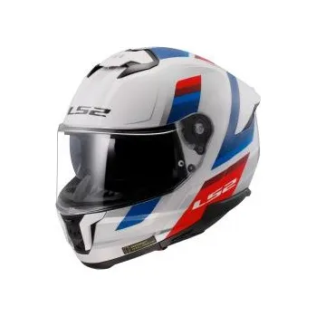 Helma na motorku Moto přilba LS2 FF808 Stream II Vintage White Blue Red - S(55-56)