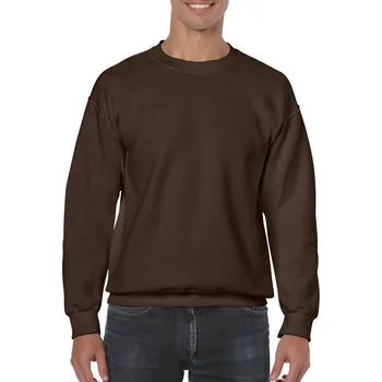 Pánská mikina Gildan Heavy Blend™ Adult Crewneck Sweatshirt mikina, hnědá (Dark Chocolate)