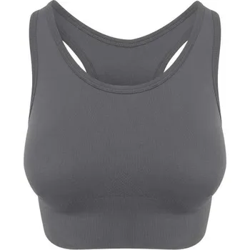 Just Cool Women's Cool Seamless Crop Top, šedá (Ice Grey)