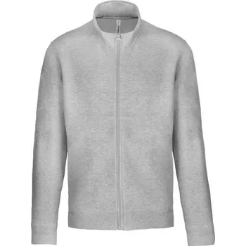 Pánská mikina Kariban Full Zip Fleece Jacket, šedá (Ice Grey)