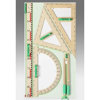 WISSNER sada magnetických tabulových rýsovacích pomůcek, bílá