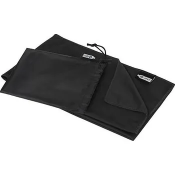 Ručník Raquel sportovní recyklovaný PET chladicí ručník v&nbsp;kapsičce 80 x 30 cm, černá