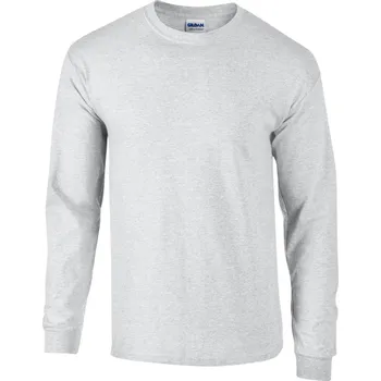 Oblečení a móda Gildan Ultra Cotton™ Adult Long Sleeve T-shirt, šedá (Ash Grey)