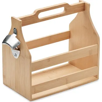 Přepravka na jídlo Bambusová přepravka na 6 lahví - CABAS, dřevo