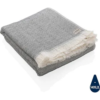 Všestranná osuška/deka 100 x 180cm Ukiyo Hisako AWARE™, čern, černá