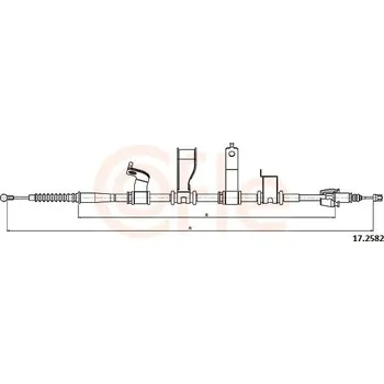 Autodíl Tažné lanko, parkovací brzda COFLE 17.2582