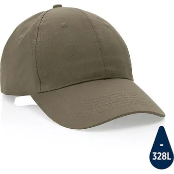 Čepice 6 dílná kšiltovka Impact ze 190g recyklované bavlny AWARE™,, zelená