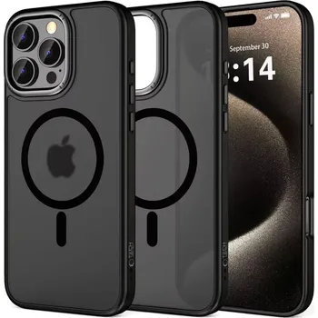 Pouzdro na mobilní telefon Kryt iPhone 16 Pro Max Tech-Protect MagEdge MagSafe černý
