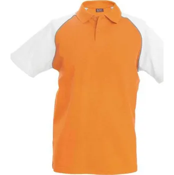 Pánské tričko Kariban Baseball - Short-sleeved Polo Shirt, oranžová (Tennessee Orange)