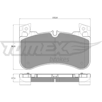 Brzdová destička Sada brzdových destiček, kotoučová brzda TOMEX TX 19-53