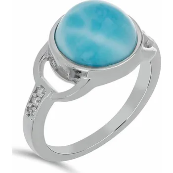 Prsten Larimar prsten stříbro Ag 925 VR056017 54 mm (US 7), 3,6 g