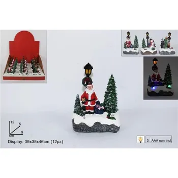 Vánoční dekorace PROHOME - Santa s vánočním stromkem LED různé druhy