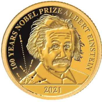 Nobelova cena Alberta Einsteina, zlatá mince, Proof