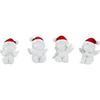 Vánoční dekorace PROHOME - Anděl v čepičce 4,5cm různé druhy