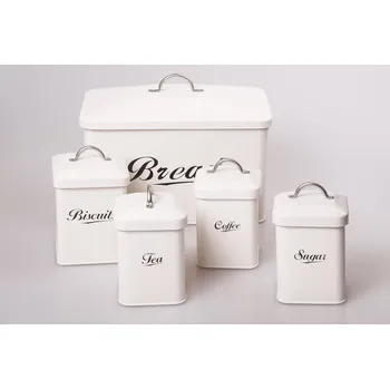 Dóza na potraviny PROHOME - Dóza sada 5dílná plechová