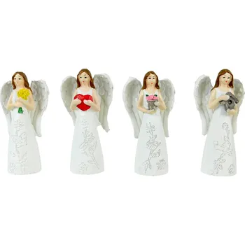 Vánoční dekorace PROHOME - Anděl se srdcem 8,5x4cm různé druhy