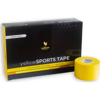 Zdravotnický materiál Bavlněné tejpovací pásky Sports Tape Yellow, 3,8cm x 9,1m, žluté, 6ks