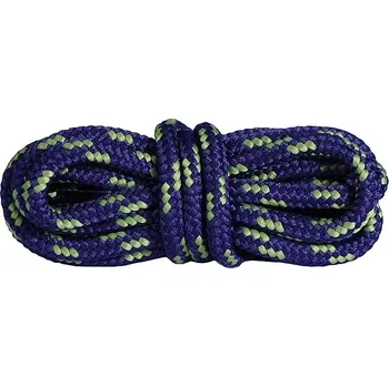 Tkaničky do bot Hrubé kulaté modro-zelené pevné šňůrky do turistických bot 150cm