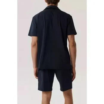 Pánské pyžamo Pánské propínací pyžamo Atlantic BNMP-003 - bavlna Tmavě modrá XL