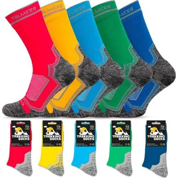 Trekové ponožky se systémem proti vyzouvání, 5 párů (10ks)