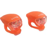 Blikačka přední+zadní 4RACE ls03 silicon oranžová