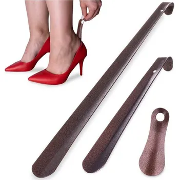 Botník Sada kovových obuváků na boty - 12 cm, 26 cm, 51 cm, hnědá