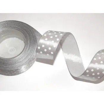 Stuha Stuha saténová s puntíkem, WSK6139, šíře 38 mm / balení 22 m