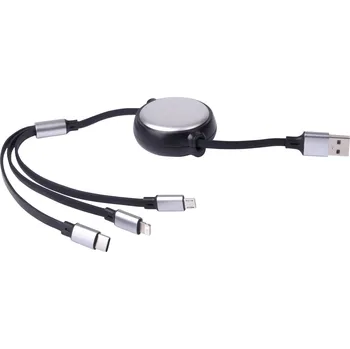 Napájecí kabel Nabíjecí kabel RETRACT, černá