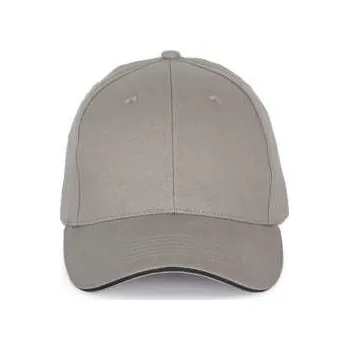 Čepice K-up Cap With Contrasting Sandwich Peak - 6&nbsp;panels, šedá (Ice Grey)