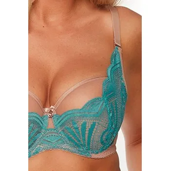 Podprsenka Nevyztužená podprsenka Gaia 1252 Reyna Tyrkysová 80D