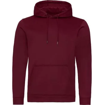 Pánská mikina Just Hoods Sports Polyester Hoodie, červená (Maroon)