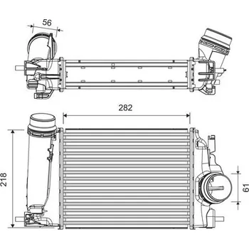 Chladič motoru Chladič turba VALEO 818317