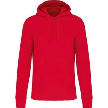Pánská mikina Kariban Men's Eco-friendly Hooded Sweatshirt mikina, červená (Cherry Red)