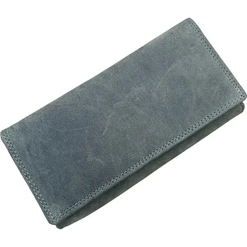 Peněženka PRAGATI Velká kožená kasírka světle černá