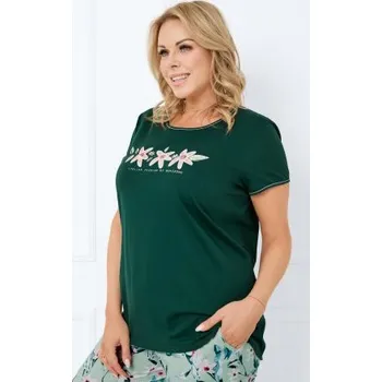 Dámské pyžamo Dámské 3/4 pyžamo Italian Fashion Florisa - bavlna Zelená M