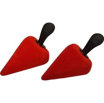 Dámské napínáky s rukojetí špičatý tvar červená 35-40