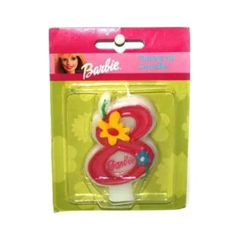PROHOME - Svíčka číslice 8 Barbie