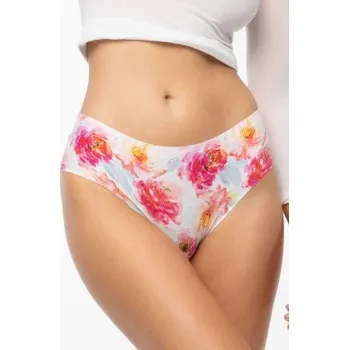 Kalhotky Brazilky Julimex Peony Cheekie Bílo-růžová S