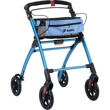 Chodítko pro seniory Koloběžka pro seniory odlehčená JAGUAR modrá