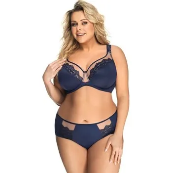 Podprsenka Nevyztužená podprsenka Gorsenia K441 Luisse Tmavě modrá 95D