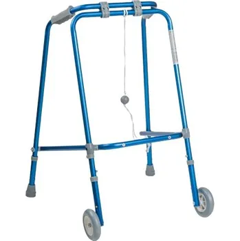 Chodítko pro seniory Hliníkové skládací chodítko Hundred RF-100, modré
