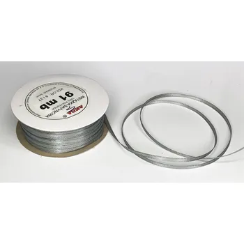 Stuha Stuha saténová jednolící, WS8137, šíře 3 mm / balení 91 m