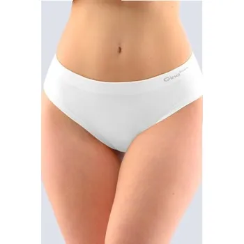 Kalhotky Bezešvé kalhotky Gina 04015P - bambus Bílá S/M