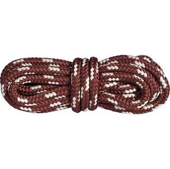 Tkaničky do bot Hrubé kulaté hnědo béžové pevné šňůrky do turistických bot 120cm