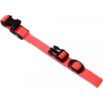 Obojek pro psa Svítící LED obojek nastavitelný pro psy a kočky, Collar, červený