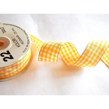 Stuha Stuha saténová károvaná, WK5012, šíře 38 mm/ balení 22m