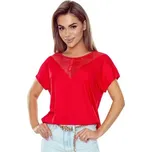 Halenka Eldar Miriam - viskóza Červená 3XL