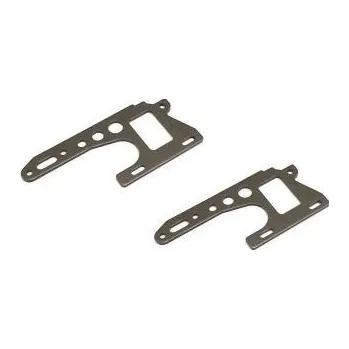 RC model Front side plate set Kyosho Optima Pro (2) Gun Metal - expresní doprava