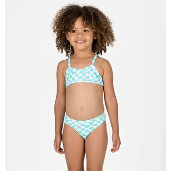 Dámské plavky DECATHLON Dívčí dvoudílné plavky na surf se zkříženými ramínky Boni 5-6 LET